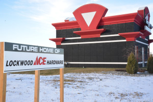 The new Ace Hardware store will be built just south of Verizon Wireless on Johnson Lane in Lockwood. (Jonathan McNiven Photo)